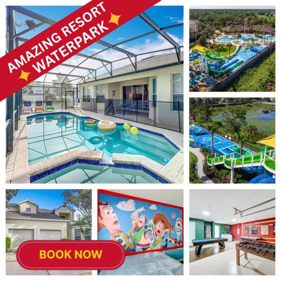 5BR Themed Home, Game Room, Pool + Free Water Park - Chambres d'hôtes Orlando