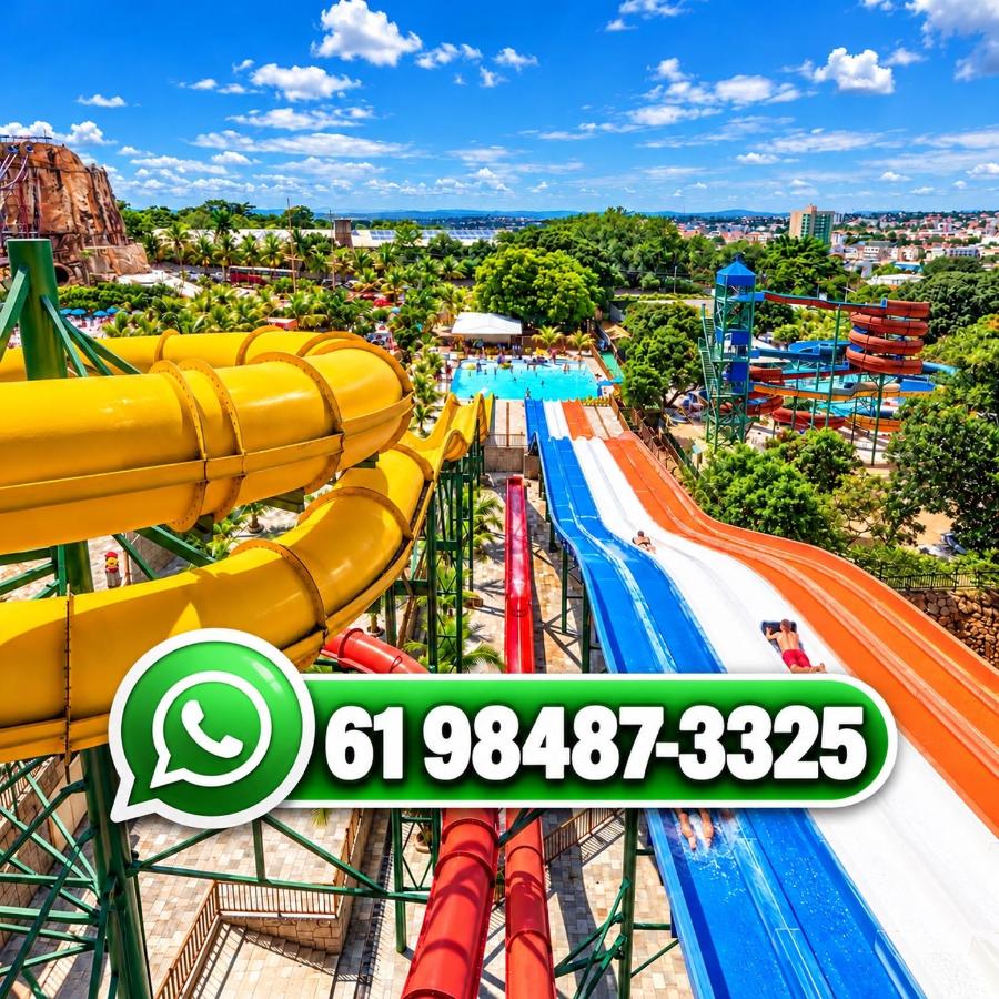 diRoma Oficial Lacqua mais Park Aquático Incluso na Hospedagem, Parcelamos ate em 18x No Cartão de Crédito Sem Juros - B&B Caldas Novas