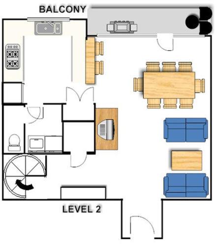 Apartamento de 2 dormitorios 