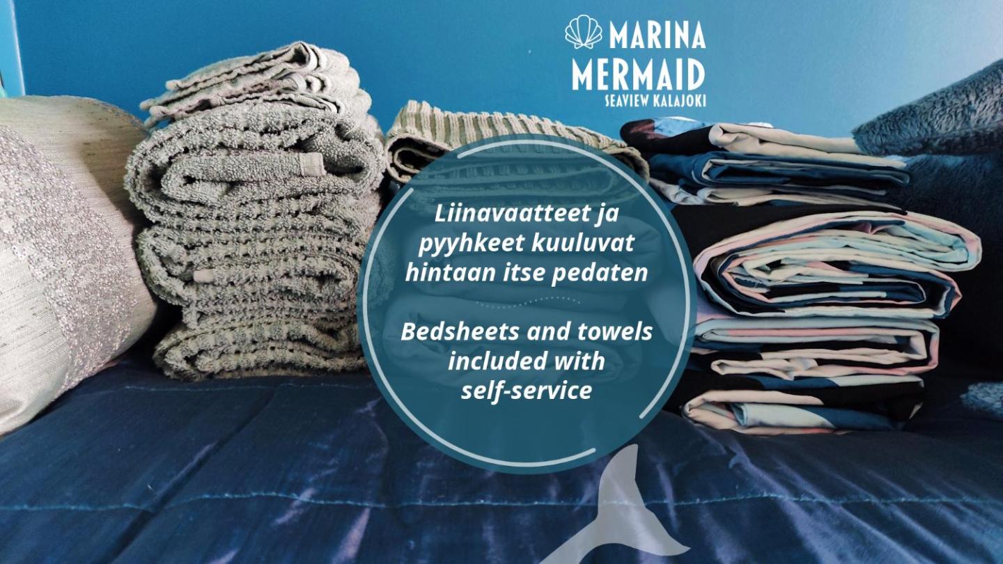 Marina Mermaid Seaview Hiekkasärkät - Uusi Merinäköalahuoneisto, Sisältää Liinavaatteet 4