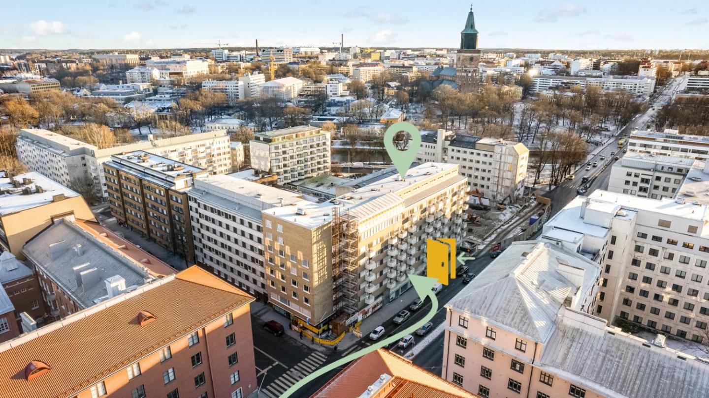 Come In! "Aninkainen" Triplet For 7 People Next To Turku Bus Station! 2