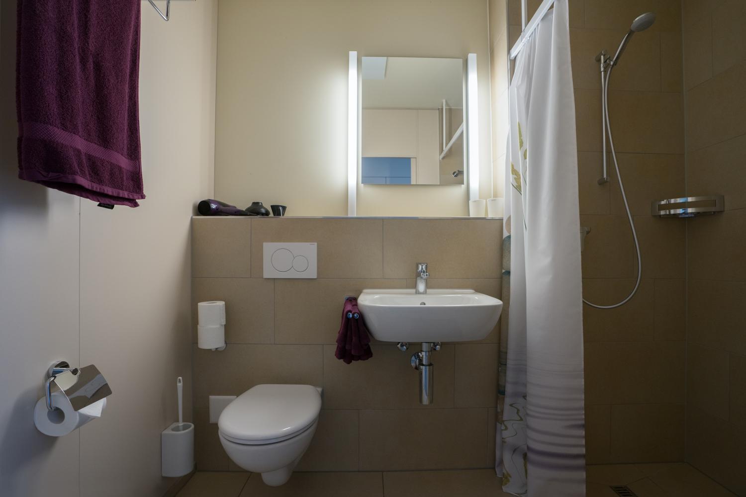 Bathroom, wohnMOTEL - Hinterforst, Rheintal