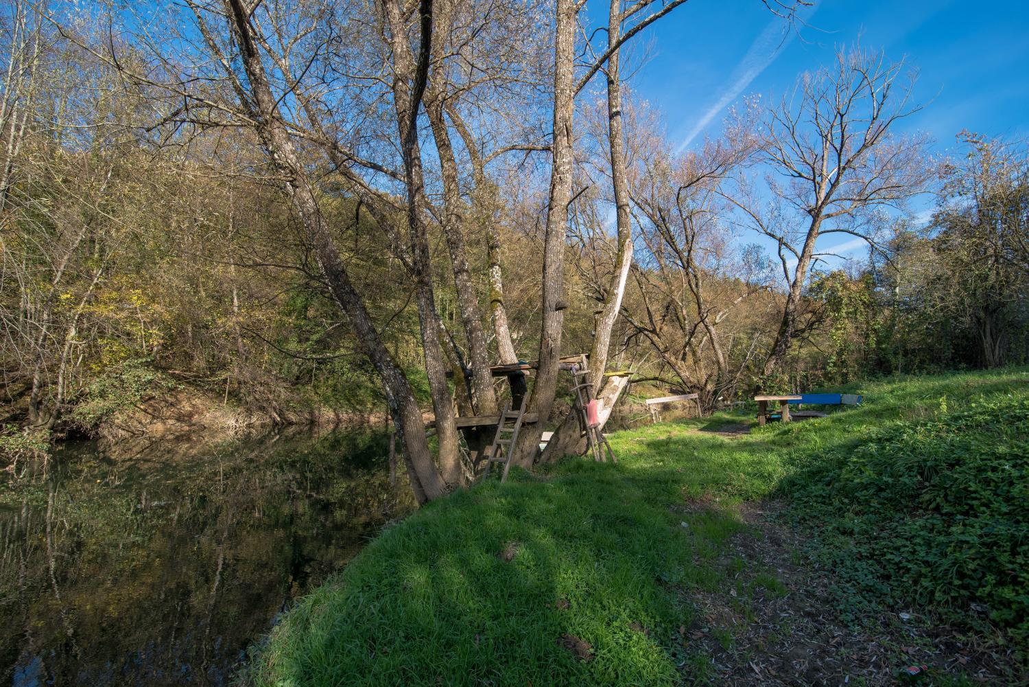 Open air bath, Farm Volk, Pivka
