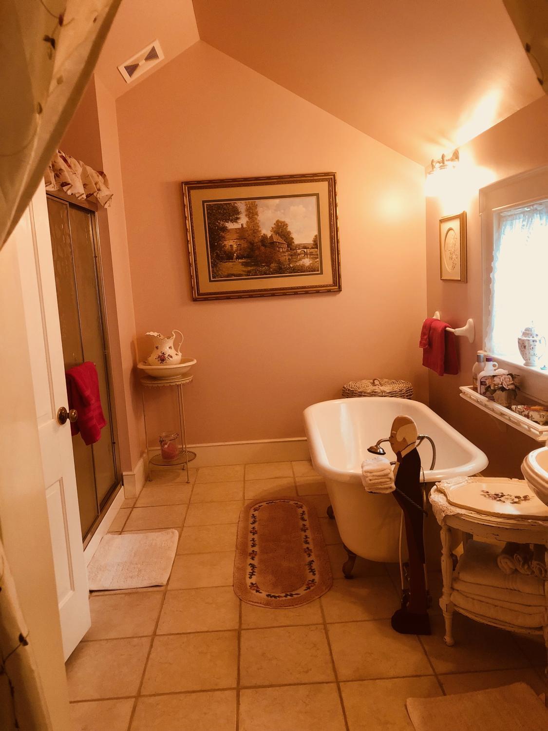 Bathroom, Princess Anne Book Lovers Inn, Somerset