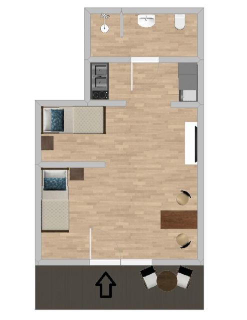 Floor plans, Monteurwohnung Oyten bei Bremen A1 dat Landhuus, Verden