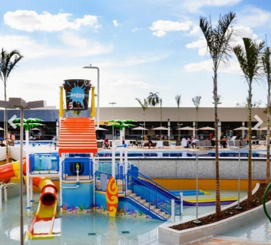 Water park, Resort Solar das Aguas - Apartamento para 7 pessoas, Olímpia