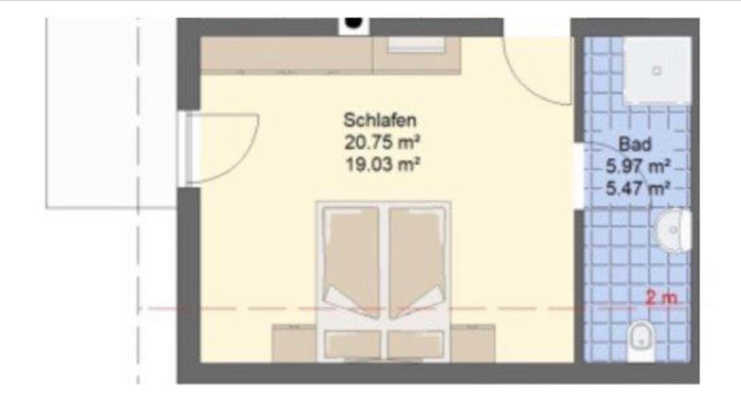 Floor plans 2, Ferienwohnung und Zimmer "do is schee", Cham