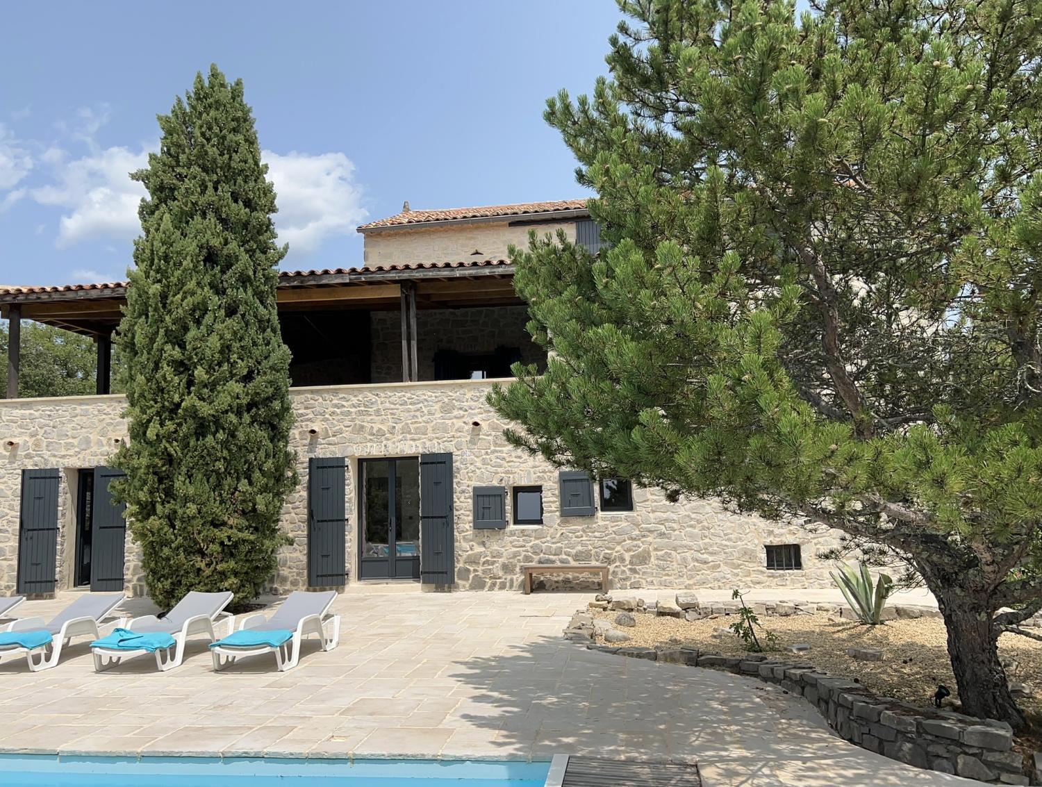 Exterior view 2, Luxurious family house with pool in Ardeche., Ardèche