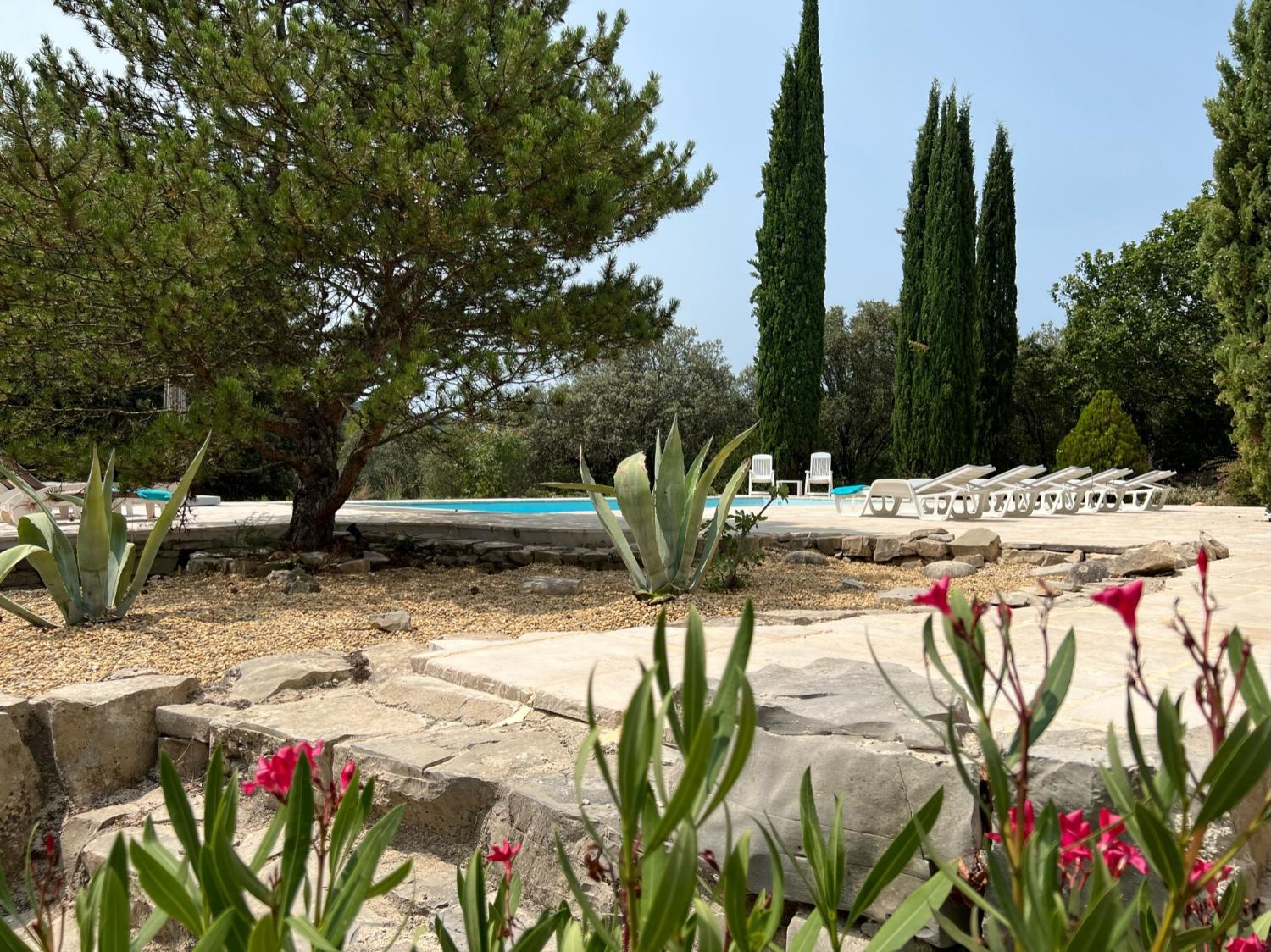 View, Luxurious family house with pool in Ardeche., Ardèche