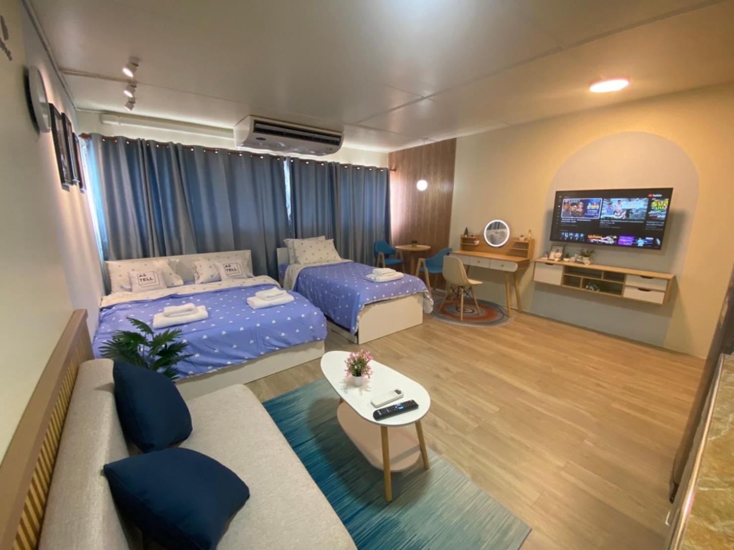 Bed, PTJ Style Condotel คอนโดเมืองทอง P1, Pak Kret