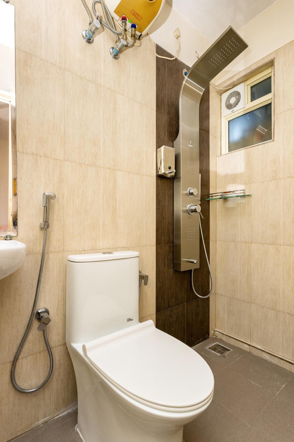 Bathroom, Fullly Furnished Two BHK A/c Luxury Apartment, Ernakulam
