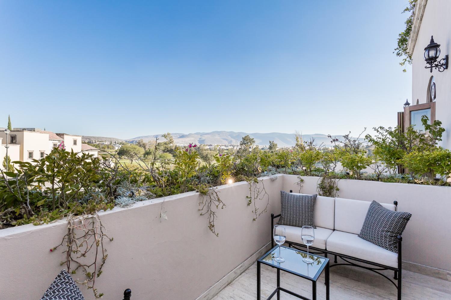 Balcony/terrace 5, Casa Malanquin, 4BR Designer Luxury Villa with Heated Pool & Golf Views, Allende