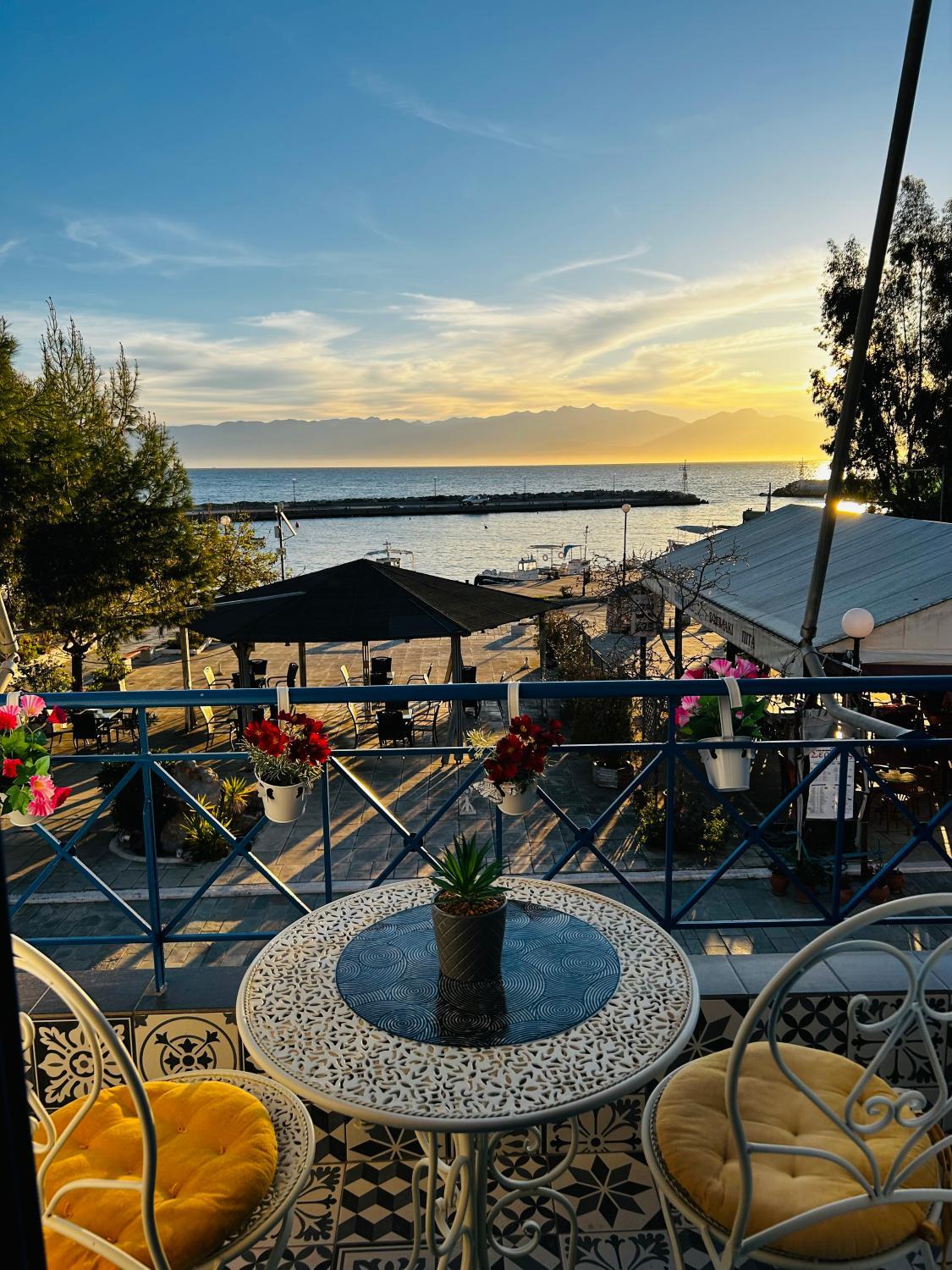 Balcony/terrace, Urszula's apartment - apartments by the sea, Peloponnese