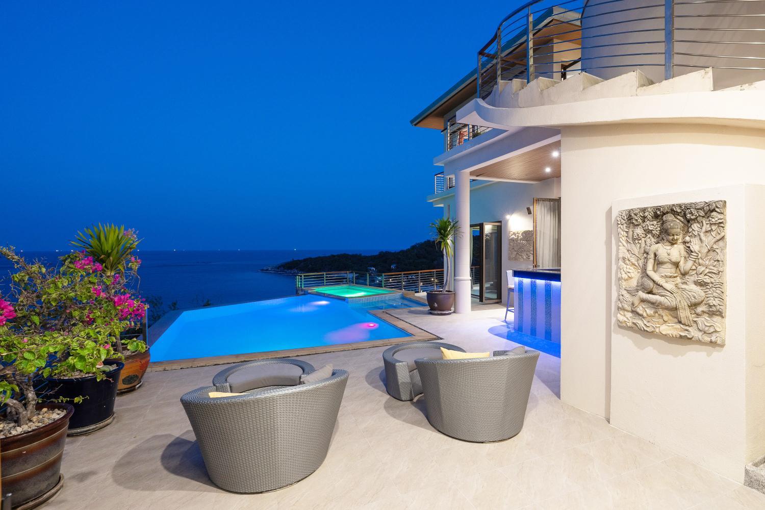 Balcony/terrace 2, Villa Azure 3BR Escape with Infinity Pool, Ko Samui