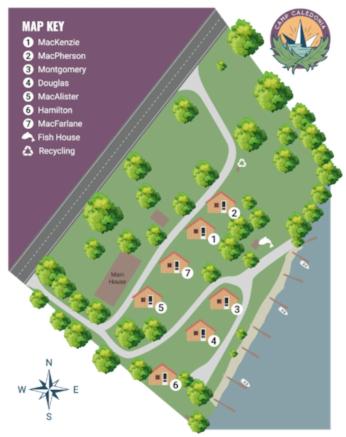 Facilities, Camp Caledonia, Saint Lawrence