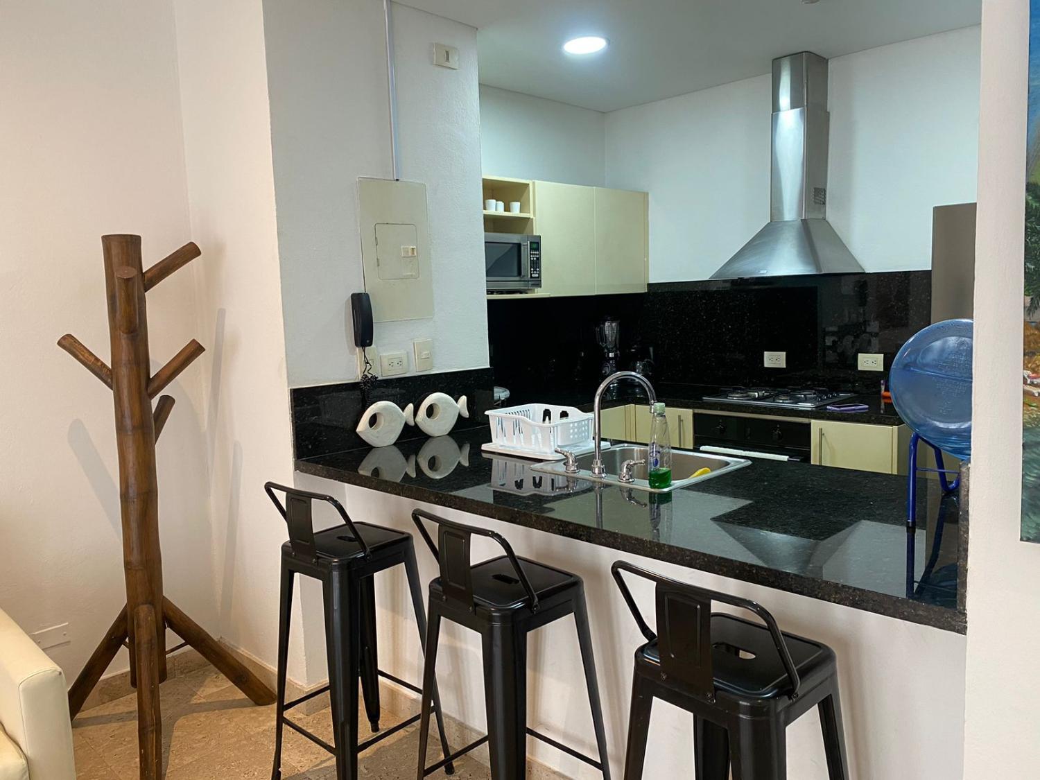 Kitchen 3, Apartamentos 126-129 Casa del Virrey Eslava - Centro Historico, Cartagena de Indias