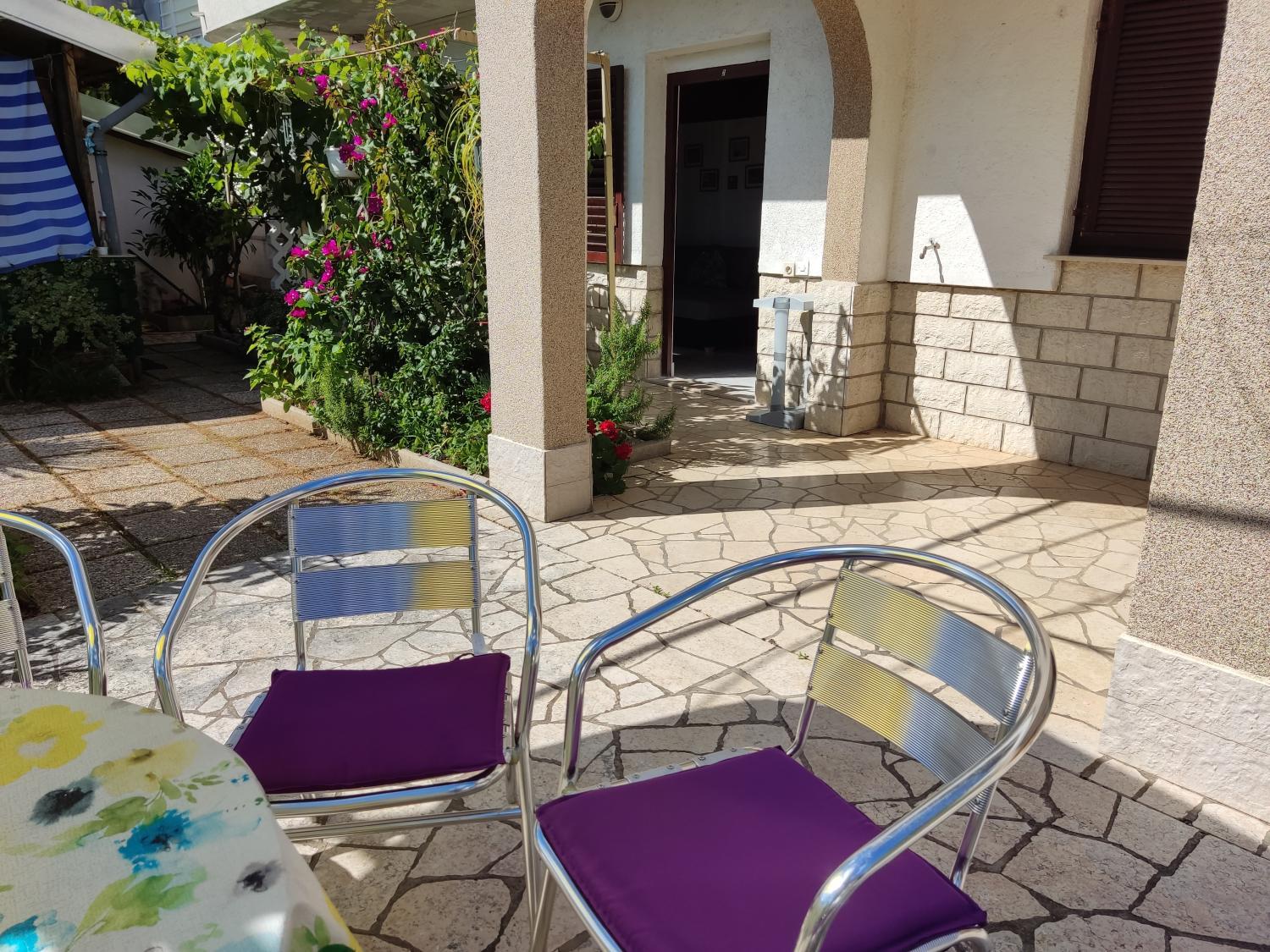 Balcony/terrace 5, Apartments Garden-Sea View with terrace, Crikvenica
