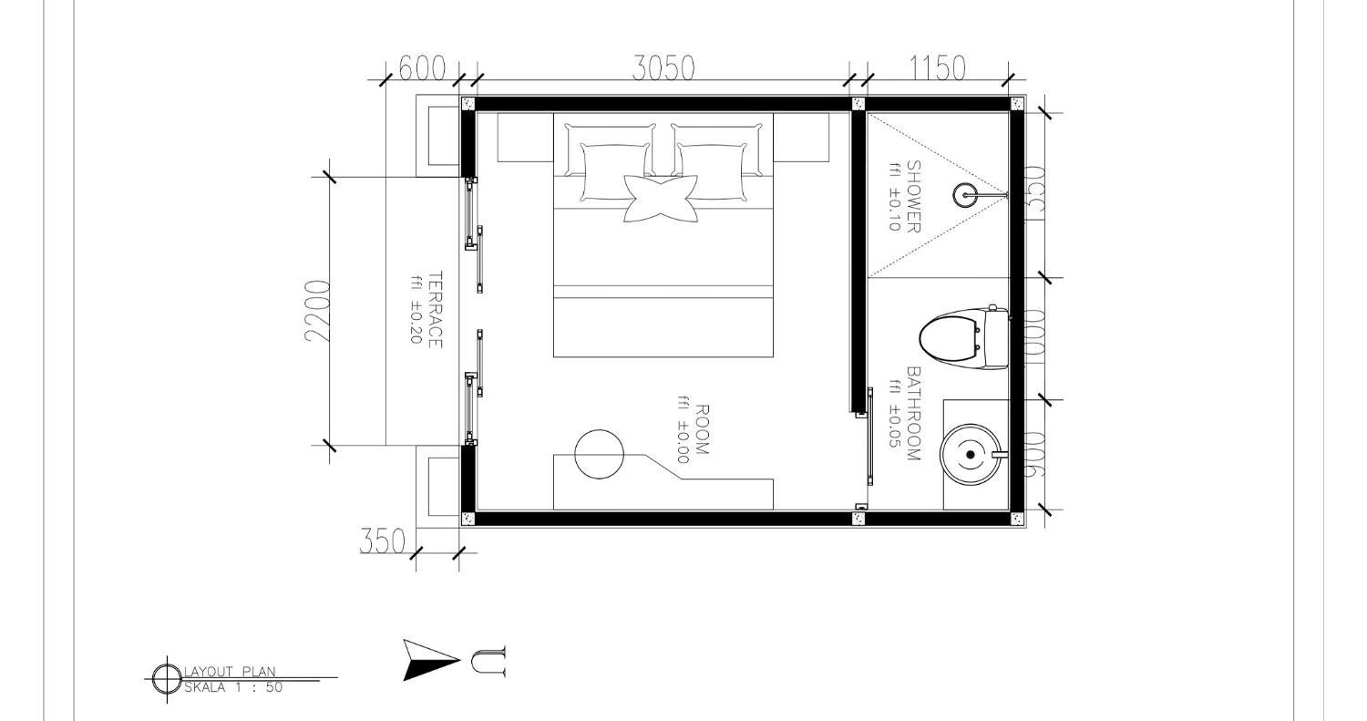 Floor plans 2, Uger House Seminyak, Badung
