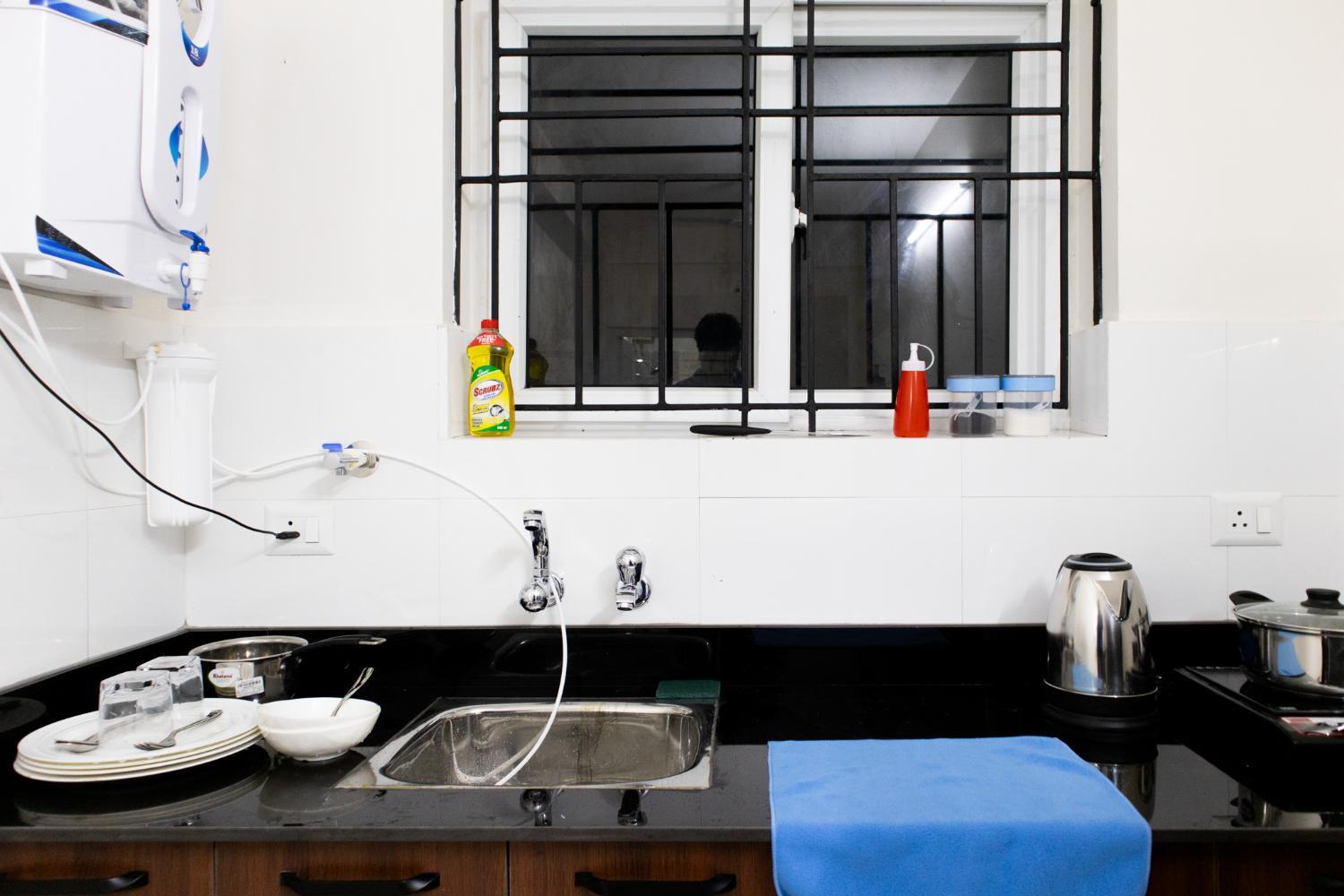 Kitchen 5, Dharshanam AC Studio and 1BHK Apartments, Thrissur