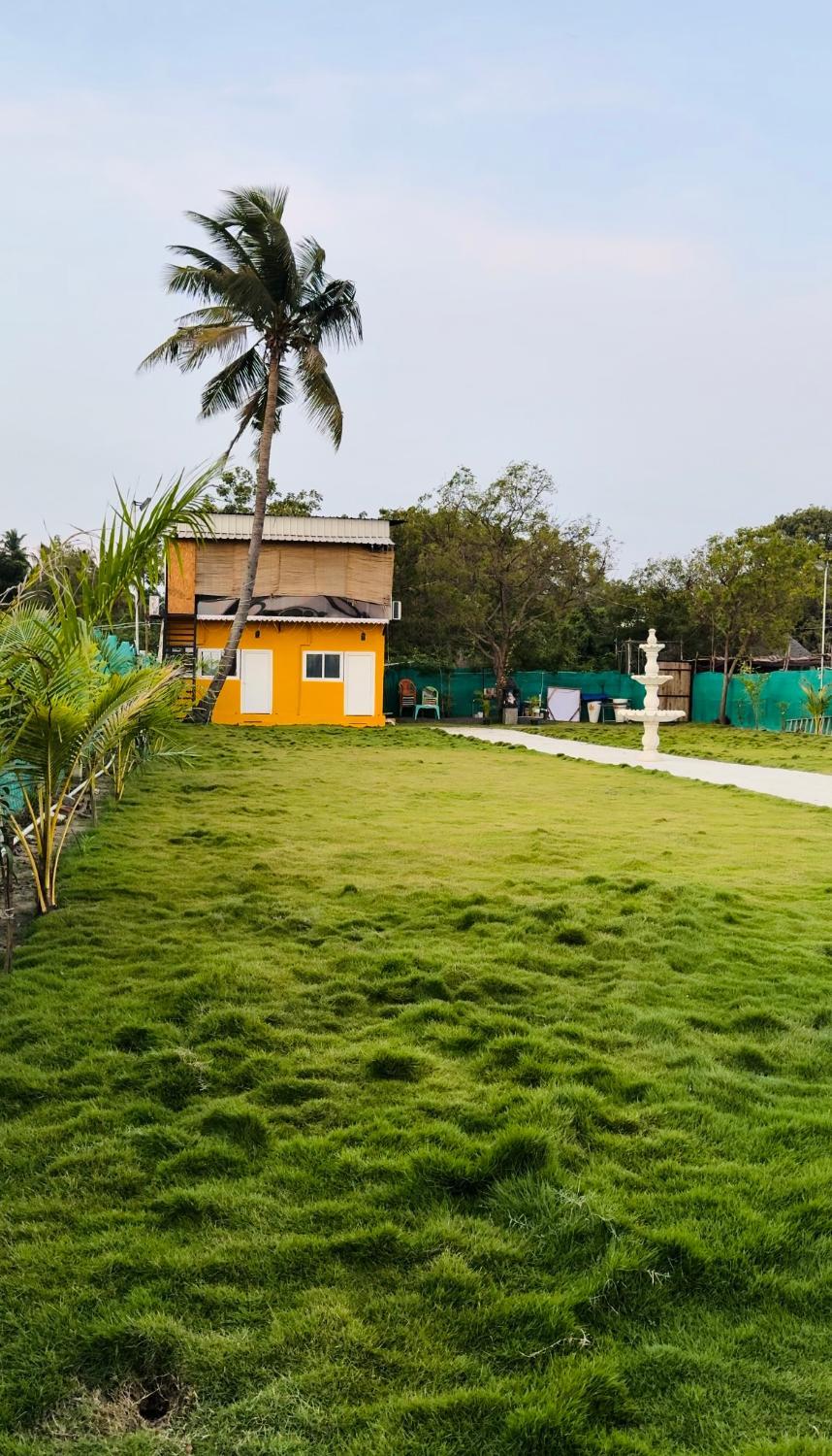 Garden 5, River View Rooms and lawn, Puducherry