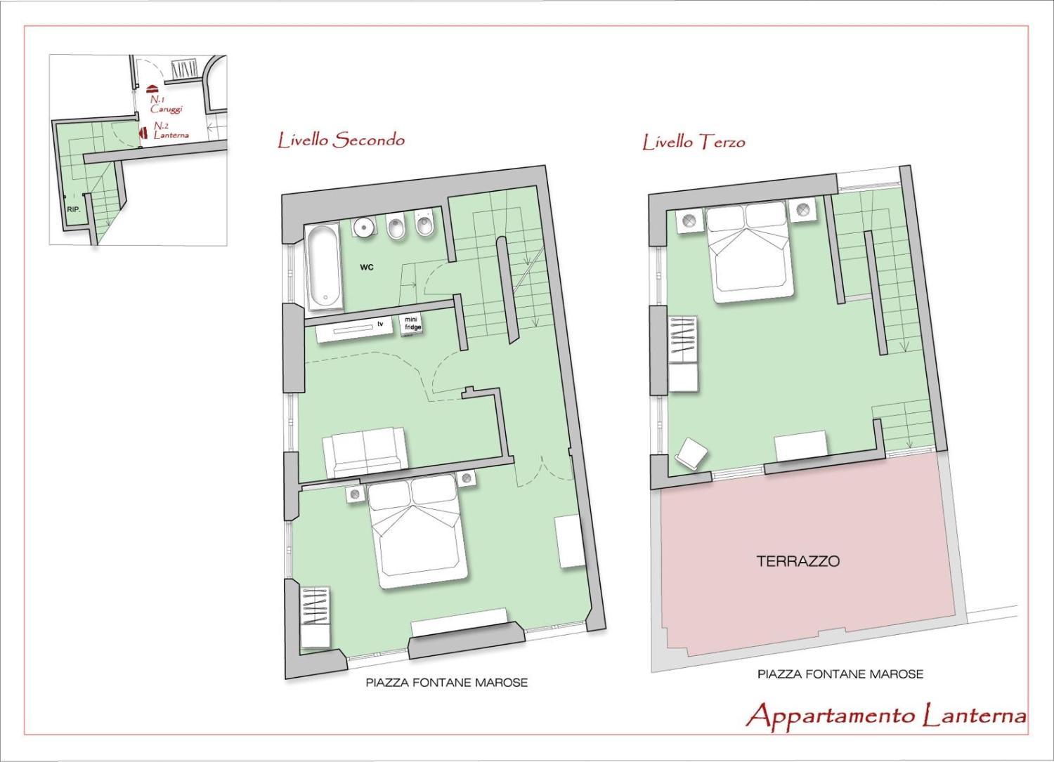 Floor plans 5, Luccoli31, Genova