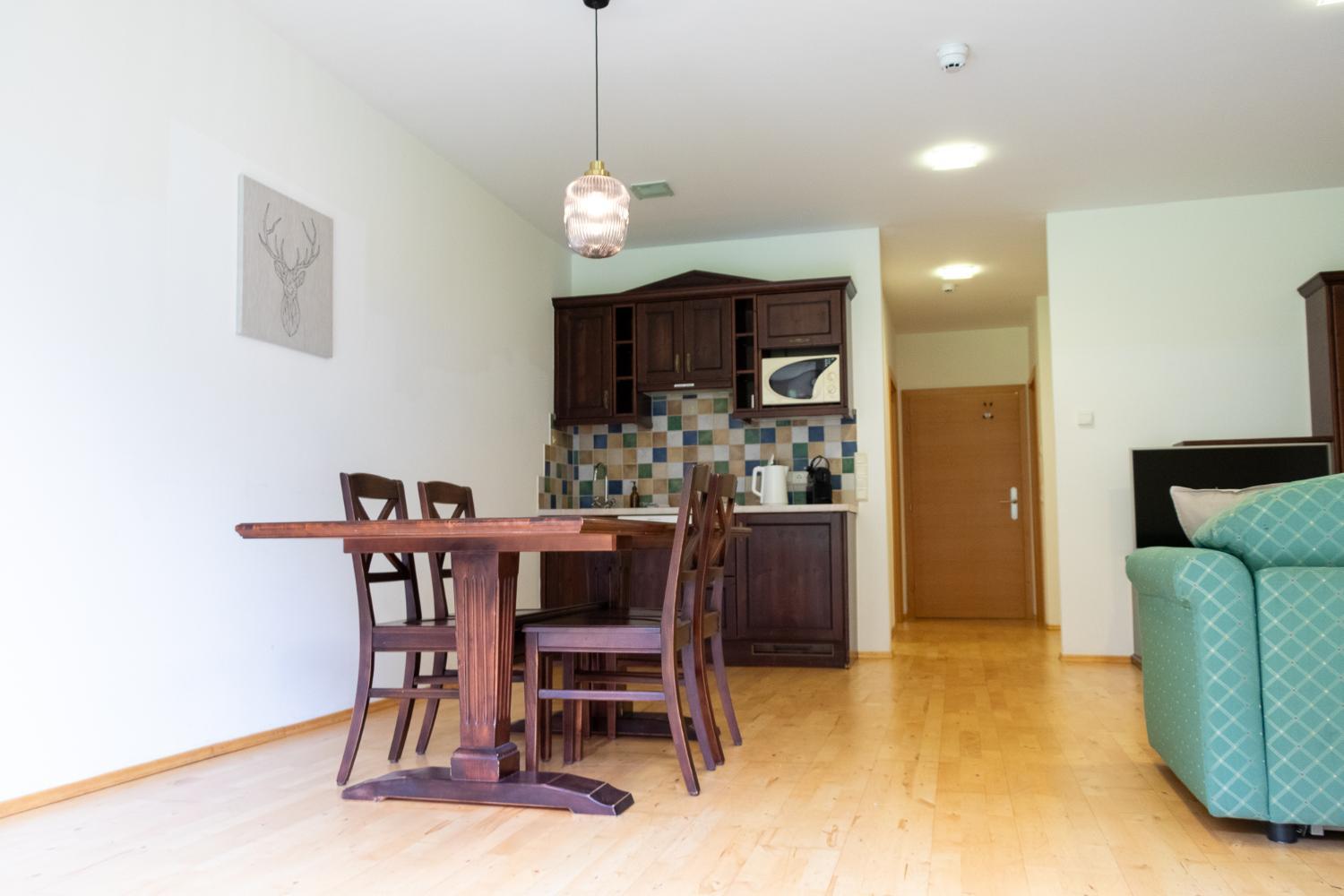 Kitchen 1, International House Solden Apartment mit Blick auf die Berge ZW 8, Imst