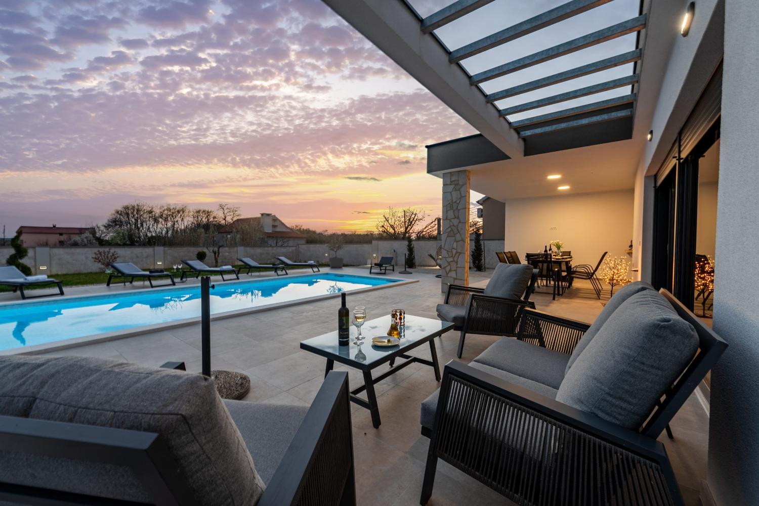 Balcony/terrace, Villa Ro&Lu ZadarVillas, Zemunik Donji