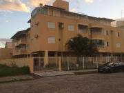 Apto 2 dormitórios, sendo 1suite a 350m da praia com churrasqueira