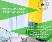 BtoBed - Location Professionnelle - Studio Confort Parking Gratuit Villepinte - Proche Parc des Expositions et Aéroport CDG