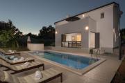 Luxury villa Medulin II with heated pool and sea view near the beach