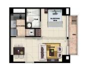One Bedroom Unit, One Manchester Place, Mactan