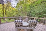 Fire Pit and Creekside Relaxation! Bryson City Cabin