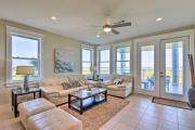 Gulf View and Beach Access Galveston Resort Condo!