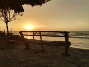 Palmar del viento cabaña frente al mar