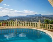 Casa Inca, Villa with heatable pool and top view atop Moraira El Portet