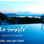 Cabaña frente al Lago San Roque Vista única pileta infinito wifi