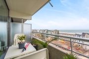 Luxueuze vakantiestudio met zeezicht en terras in Oostende