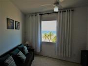 Apto pé na areia com vista para o mar e Wifi