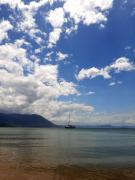 Casa na praia em frente ao mar