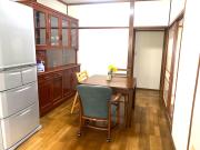 鉄道と山の見える家