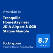 Tranquille Homestay near JKIA Airport & SGR Station Nairobi