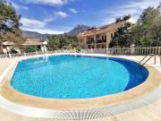 Çam ormanı içinde havuzlu daire