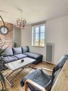 Les Mouettes. Appart Honfleur 4 personnes vue pont de Normandie