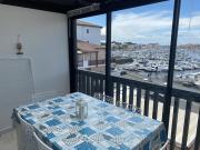 Studio cabine cosy, climatisation, vue port à Capbreton - FR-1-413-199