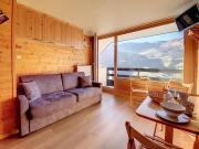 Studio rénové ski aux pieds avec balcon, 3 pers - FR-1-344-890