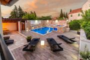 Luxury Villa David with a private boat, heated pool, jacuzzi and sauna