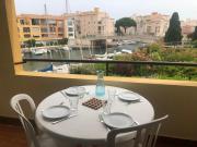 Cap D Agde Studio cabine 5 personnes, vue chenal