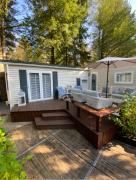 Luxe Chalet met prachtig terras op de Veluwe , veel privacy