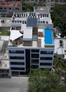 OneBR w Balcony or Small Studio in Playa del Carmen, BBQ, Pool Infinite, Whirlpool, AC, TV Smart, 200mb