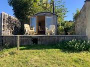 The Goods Wagon, private garden and stunning views